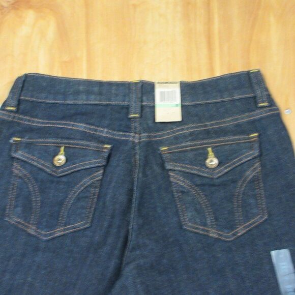 DKNY Boot Cut Regular Fit Soho Denim Jeans Sz 8 Wide Leg Flared Flap Pockets NWT - Picture 11 of 16